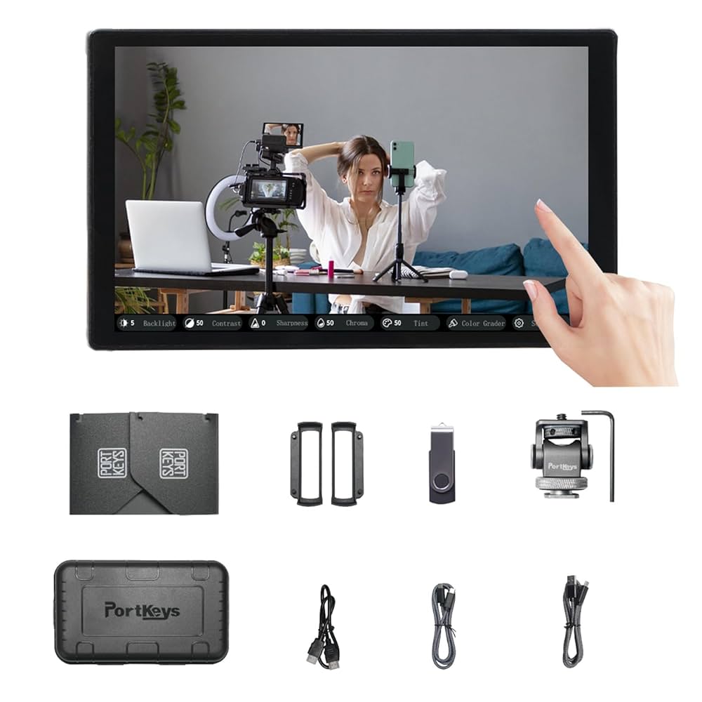 Portkeys 撮影用モニター Amazon | Portkeys HD7H 7 インチカメラモニター 1000 Nits 高